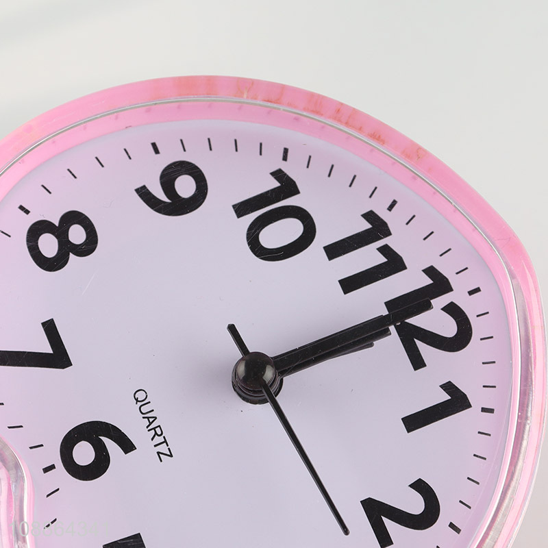 Popular products peach shape alarm clock students table clock