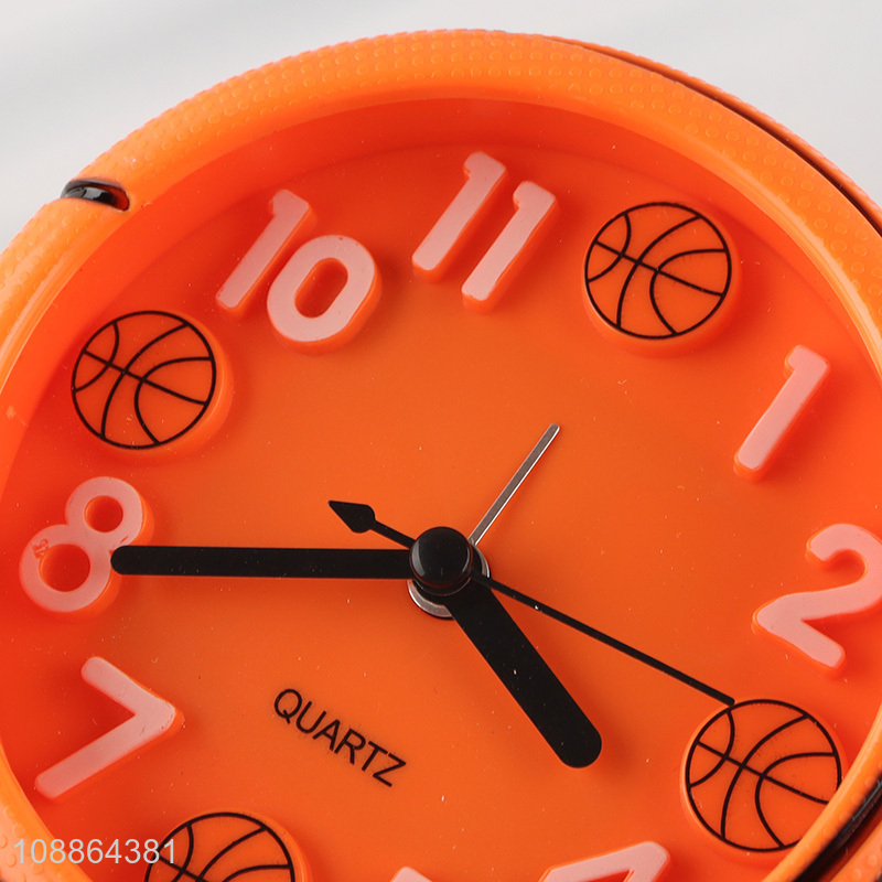 Top sale basketball shape students alarm clock table clock