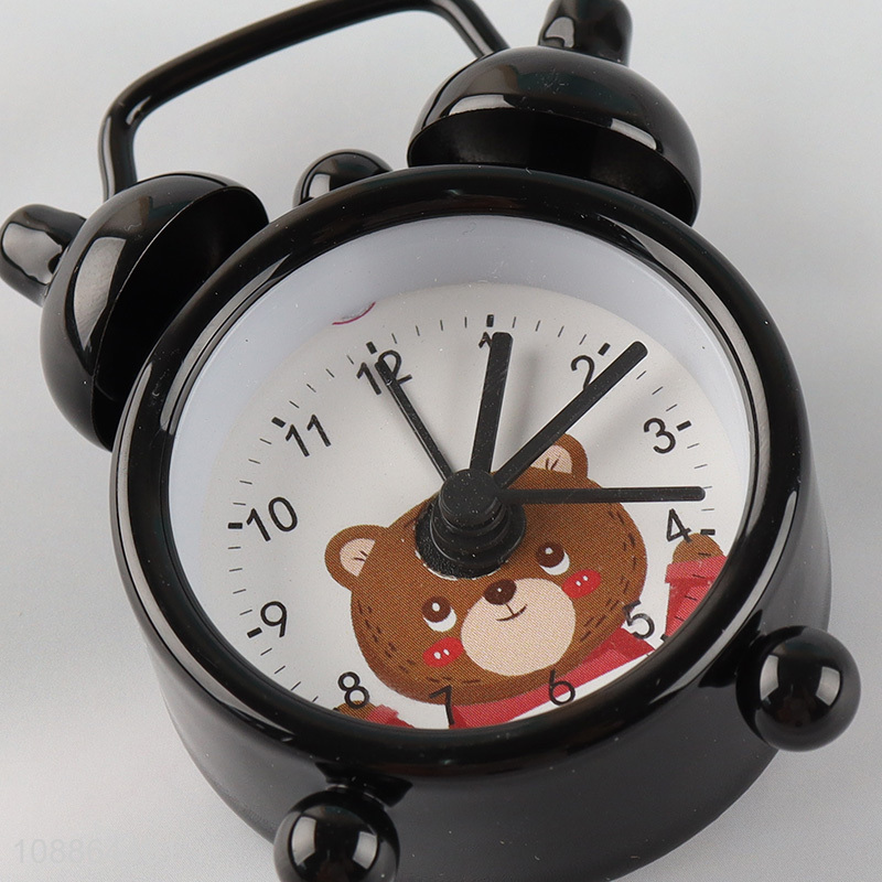 New arrival cartoon students kids alarm clock table clock
