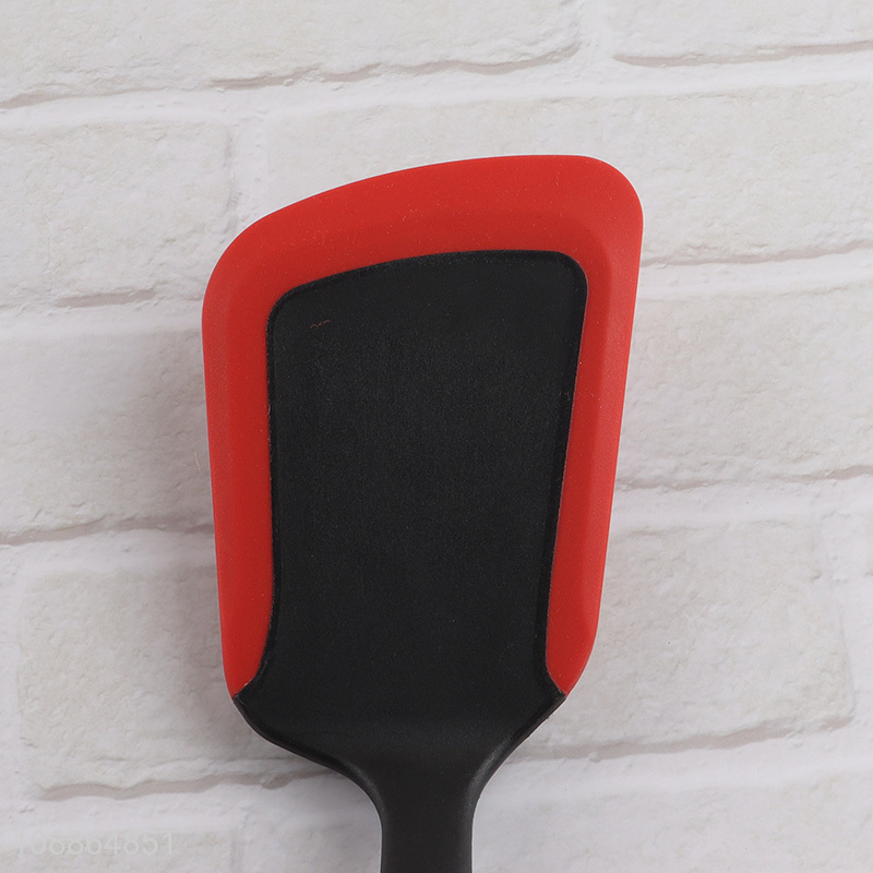 China imports heat resistant silicone spatula turner with plastic handle