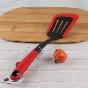 Wholesale durable flexible silicone slotted spatula for non-stick cookware