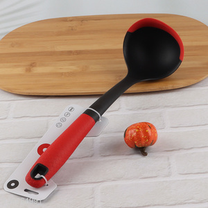 Good quality heat resistant silicone cooking ladle with long handle