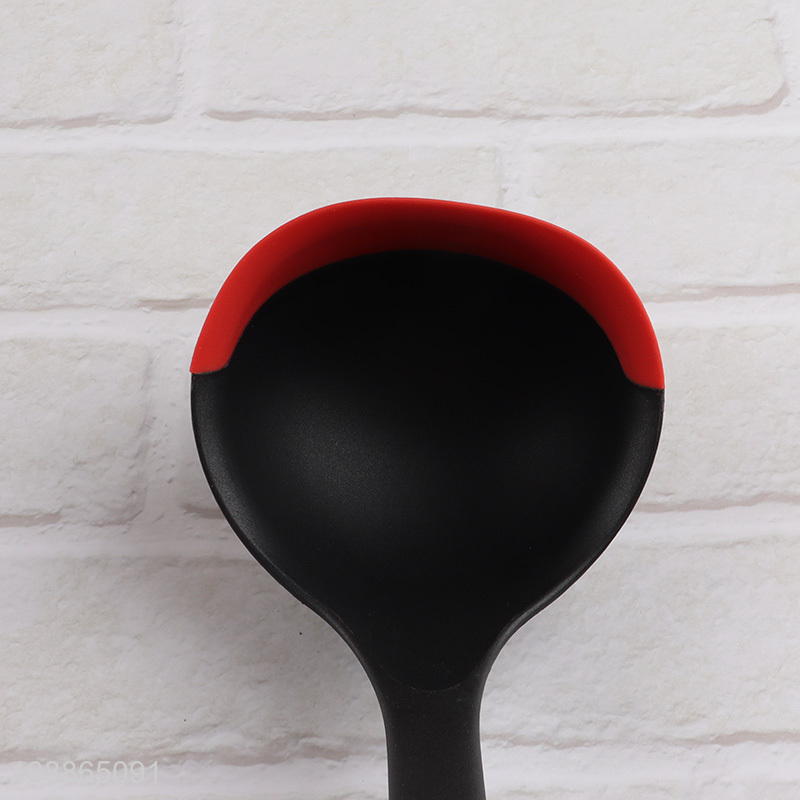 New arrival heat resistant silicone serving ladle non-stick soup ladle