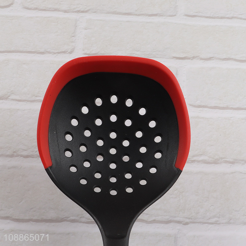 Hot selling non-stick heat resistant silicone skimmer cooking tools