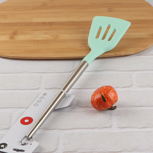 High quality heat resistant silicone slotted spatula cooking spatula