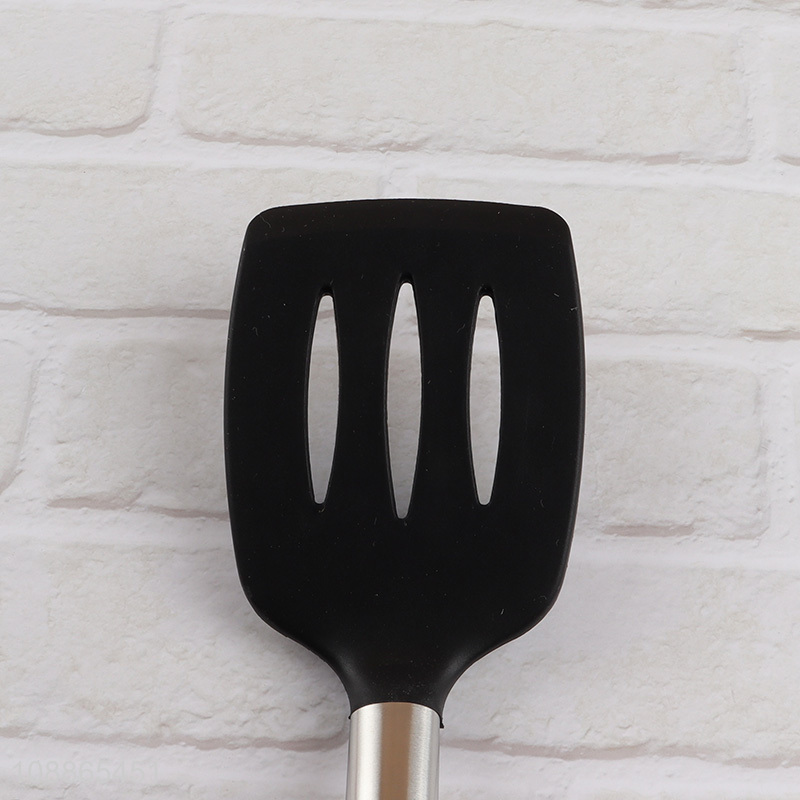 New arrival heat resistant silicone slotted spatula slotted fish turner