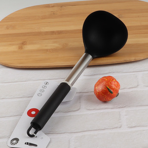 Wholesale heat resistant silicone soup ladle kitchen cooking utensils