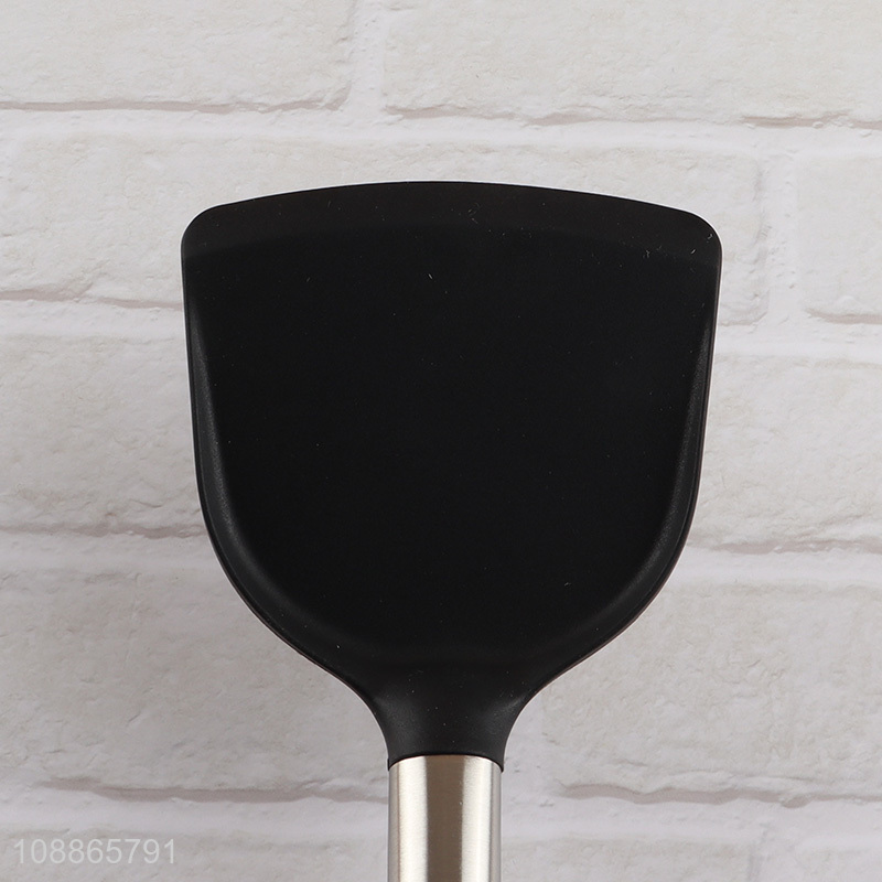 Hot selling heat resistant silicone spatula with stainless steel handle