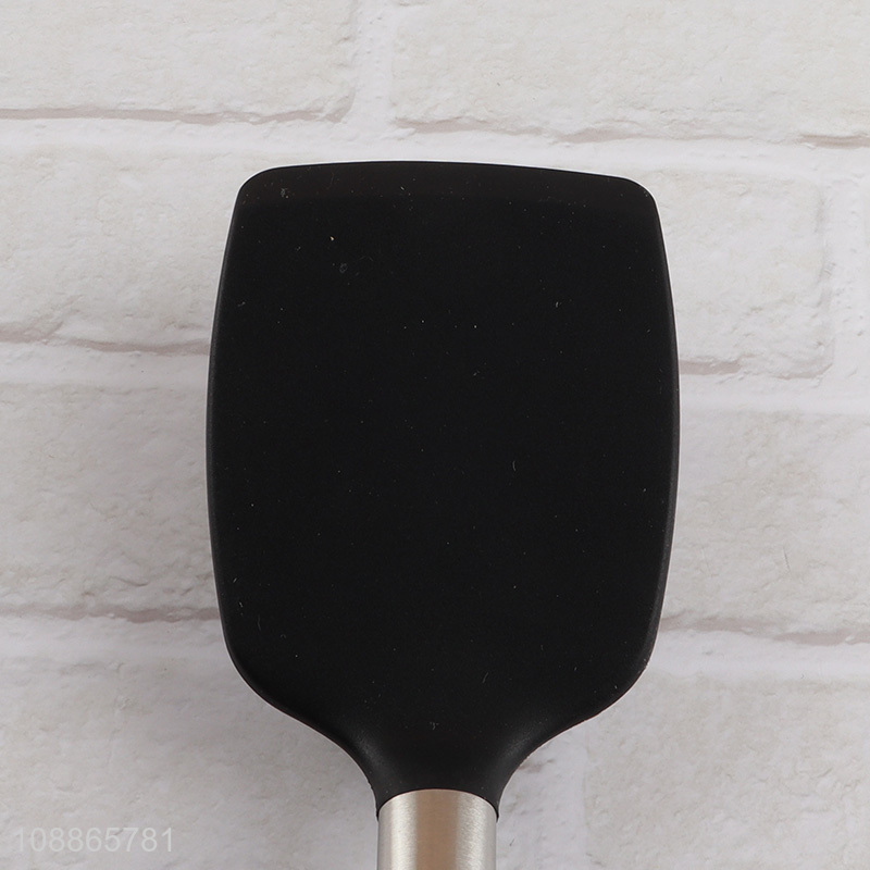 High quality nonstick silicone spatula turner with stainless steel handle