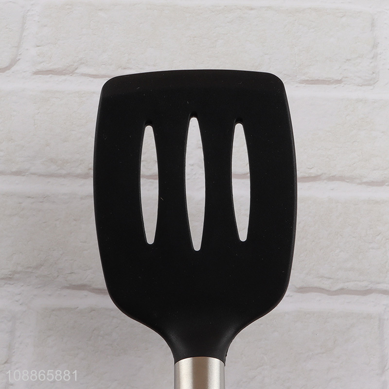 Hot selling heat resistant silicone slotted spatula kitchen utensils