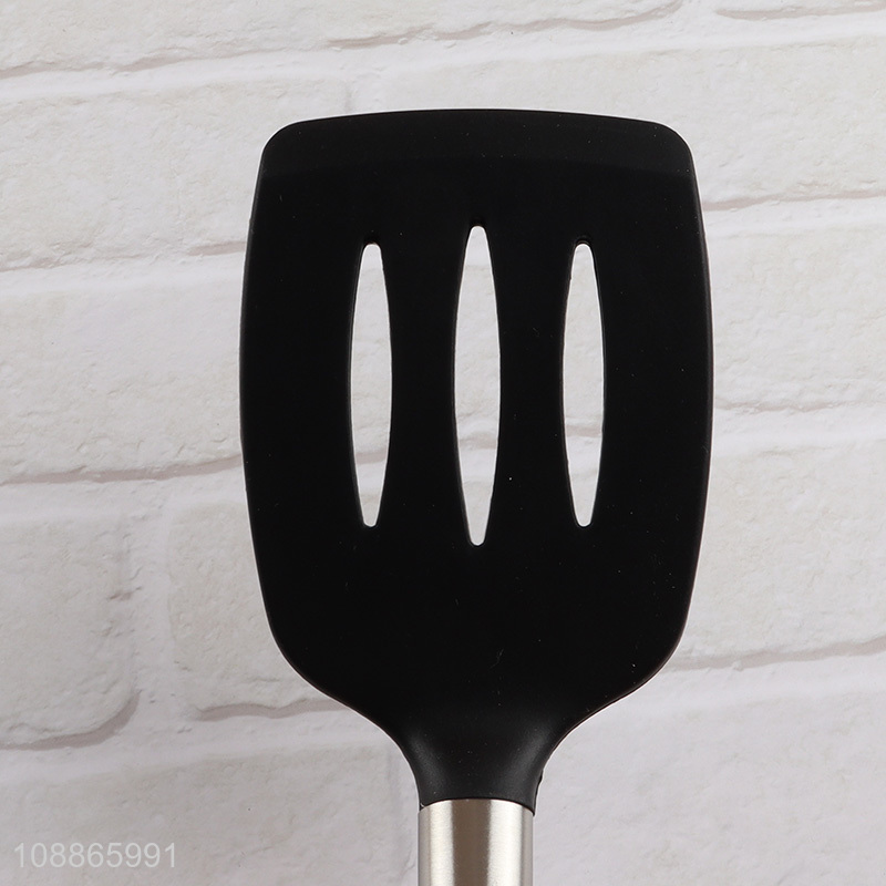 New arrival heat resistant silicone slotted spatula turner for cooking