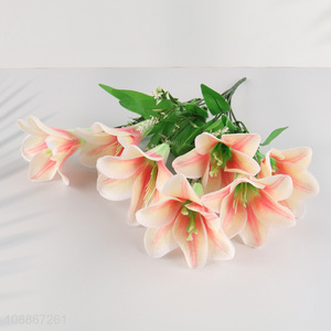 Yiwu factory <em>artificial</em> <em>flower</em> lily <em>flower</em> fake <em>flower</em>