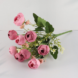 Best price artificial wedding flowers rose bouquet fake flower