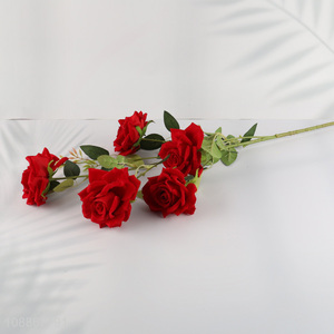 High quality wedding decoration artificial rose flower fake flower