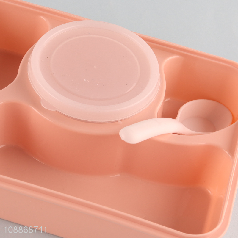 Good quality 1300ml sealed lunch box with spoon fork