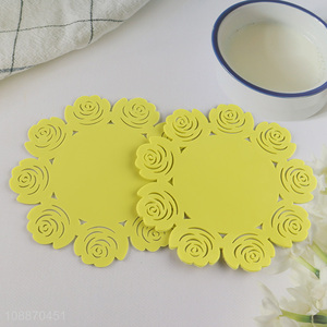Factory price yellow heat-resistant place mat heat pad for sale