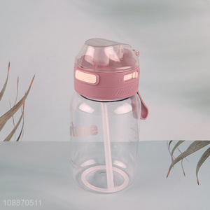 Best sale portable water bottle drinking bottle with straw