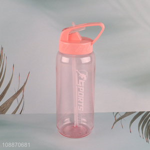 Good quality portable 750ml water bottle drinking bottle with handle