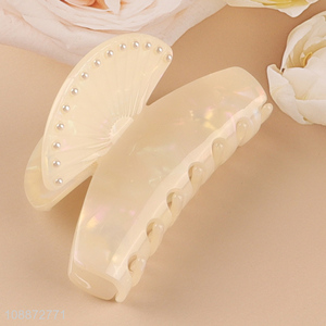 High quality elegant cellulose acetate hair claw clips for women girls