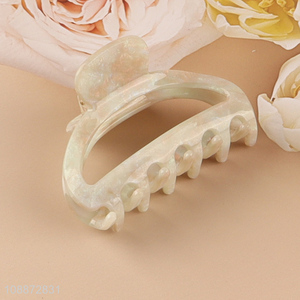 Factory supply cellulose acetate hair claw clips for straight or curly hair