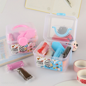 China supplier non-toxic 10colors play dough plasticine set toys