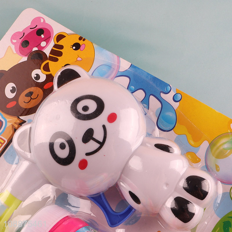 China imports bubble gun toy manual panda bubble blower toy for kids