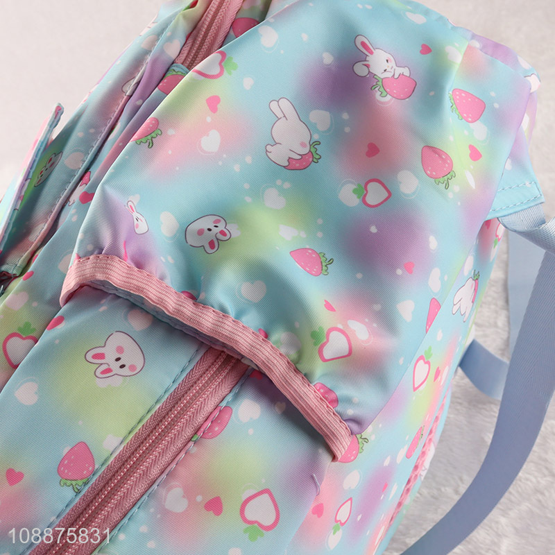Hot sale rabbit printed cartoon kids school bag backpack wholesale