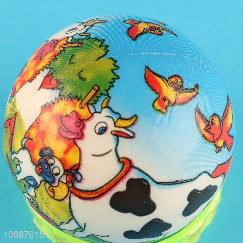 High quality animal printed pu ball children ball toys