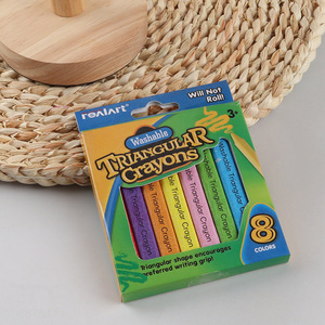 Hot selling 8 colors washable triangular crayons party favors for kids