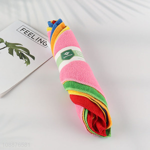 Hot selling 8pcs multicolor cleaning cloth cleaning towel