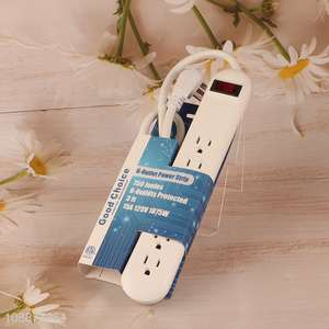 Online Wholesale 3Ft 15A 125V 1875W 3-Prong 6-Outlet Power Strip