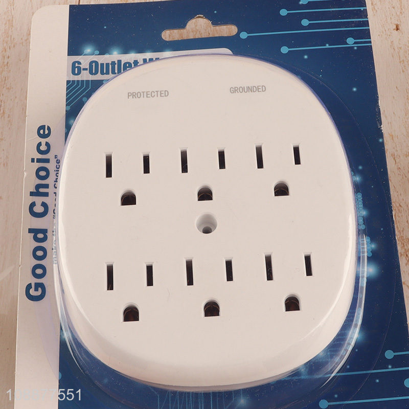 High Quality Surge Protector Extender with 6 Outlets for Home Office