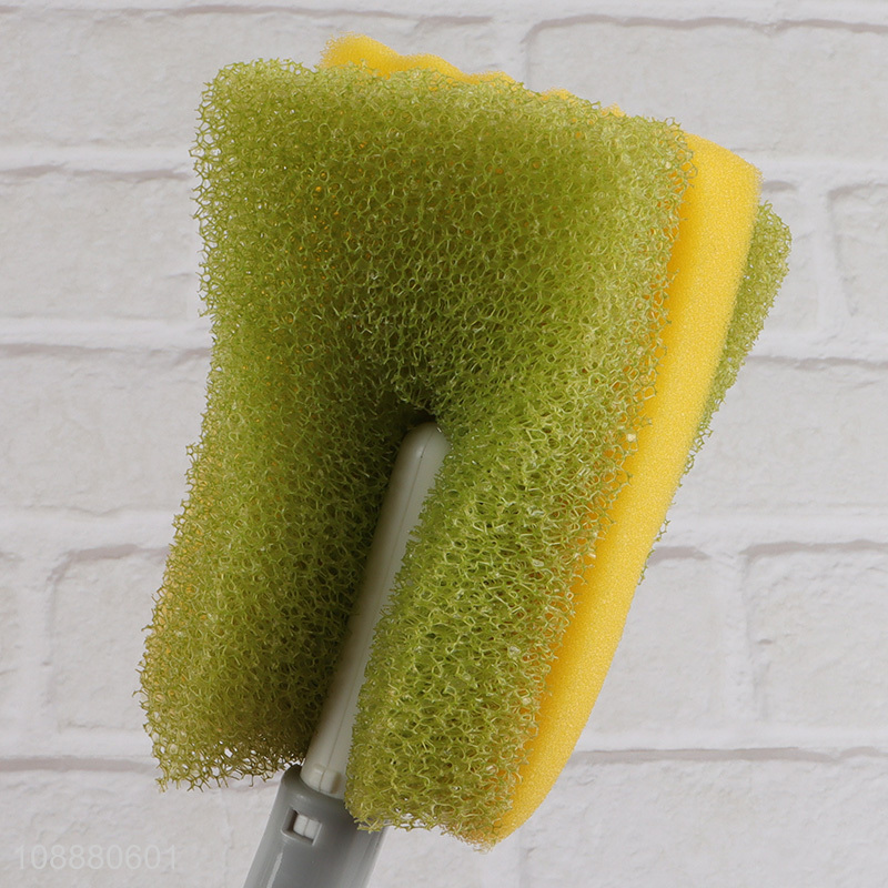 High quality reusable bottle brush sponge cup brush with long handle