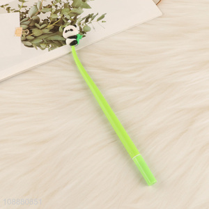 Hot products cartoon panda shape students gel pen for stationery