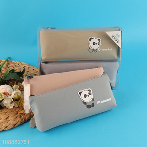 China supplier panda polyester school students pencil bag