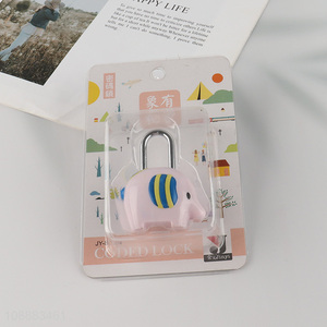 Top sale elephant shaped portable coded lock password lock