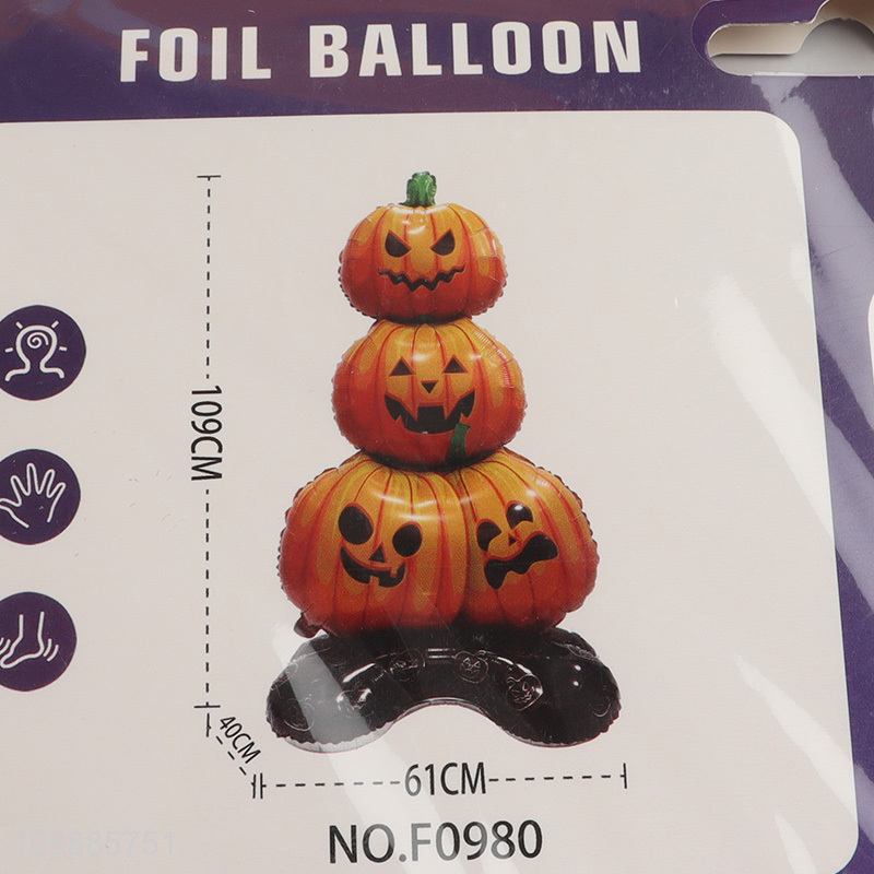 Hot Selling Pumpkin Aluminum Foil Balloon for Halloween Party Decor