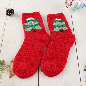 New arrival women winter socks Christmas holiday slipper socks