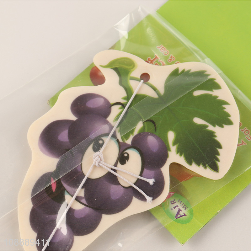 Online Wholesale Grape Scented Hanging Paper Car Freshener