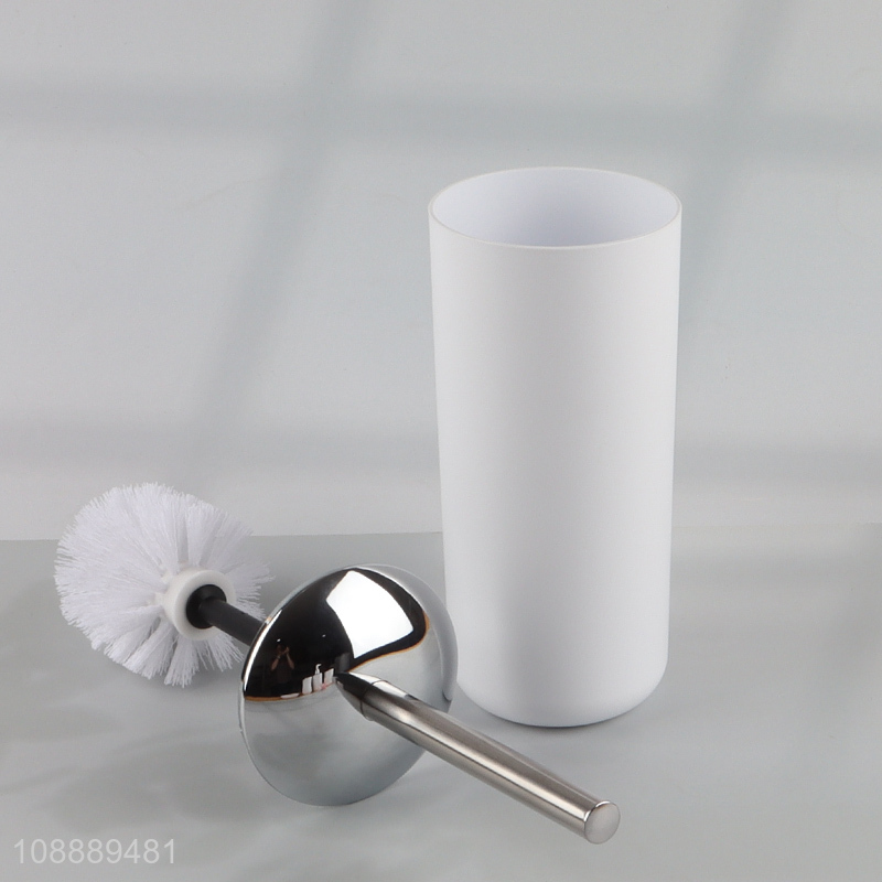 Hot products 6pcs white home bathroom set toilet brush liquid soap dispenser