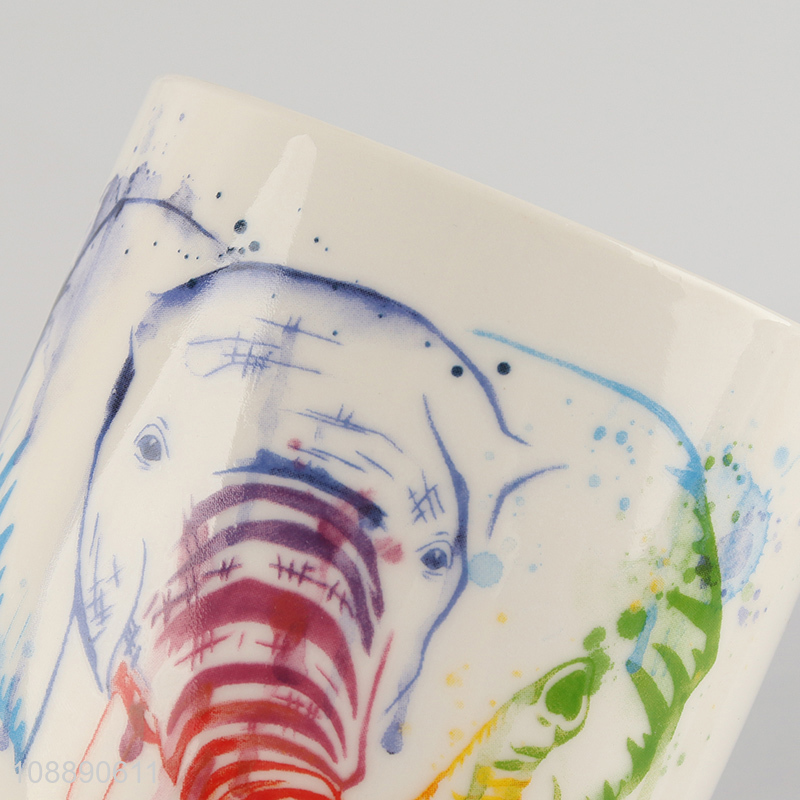 Wholesale animal ceramic coffee mug ceramic water cup with handle