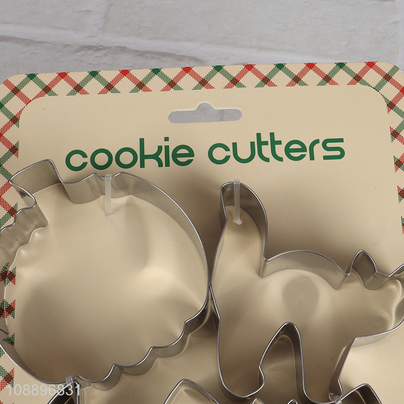 Most popular 5pcs stainless steel cookies cutter cookies mold for baking