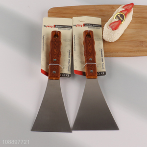 Online wholesale stainless steel griddle spatula metal steak spatula