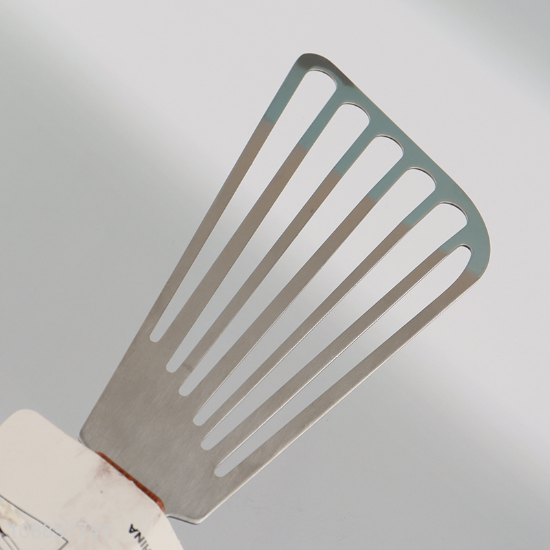 New product stainless steel slotted fish spatula with plastic handle