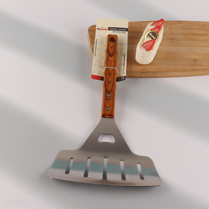 Wholesale stainless steel slotted fish spatula metal cooking spatula