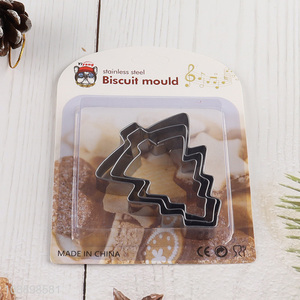 Wholesale 3PCS Christmas Tree Shaped Cookie Cutter Set Baking Tools