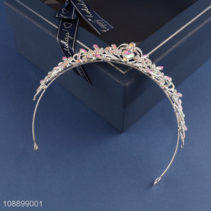 Good quality women wedding tiara princess crown rhinestone tiaras