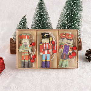 High Quality Nutcracker Wooden Nutcracker Soldier Hanging Ornaments