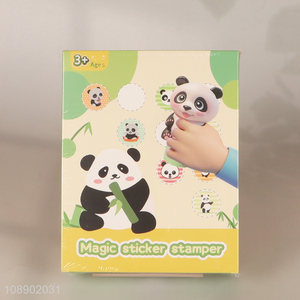 Good price waterproof panda shape magic seal sticker toy