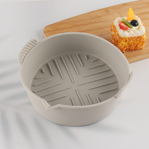 High quality round reusable heat resistant silicone air fryer liners